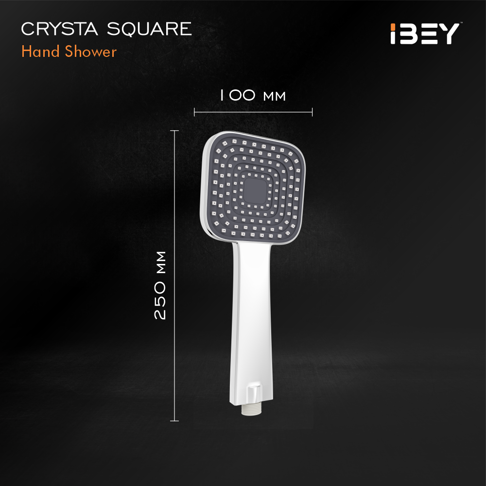 IBEY Crysta Square Hand Shower Set – product gallery view 3