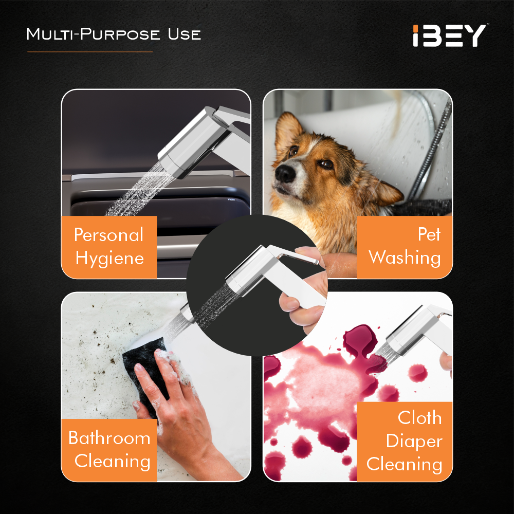 IBEY Earth Nozzle Health Faucet Set – water spray and nozzle detail 10