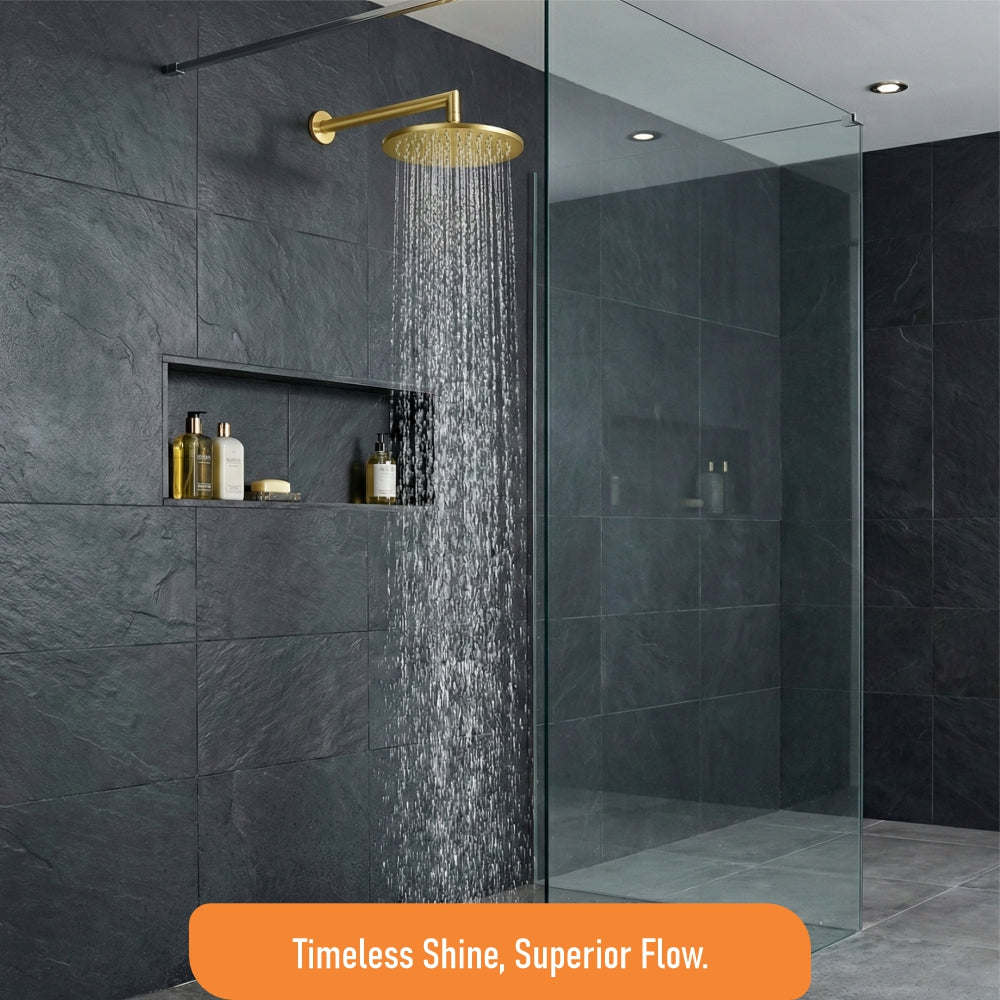 IBEY Elegant Round Gold Shower Head – product gallery view 7