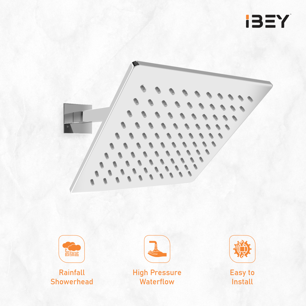 IBEY Meta Four Nozzle Stainless Steel Overhead Shower – product gallery view 5