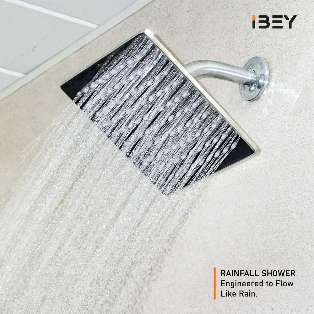IBEY Meta Four Nozzle Stainless Steel Overhead Shower – product gallery view 2