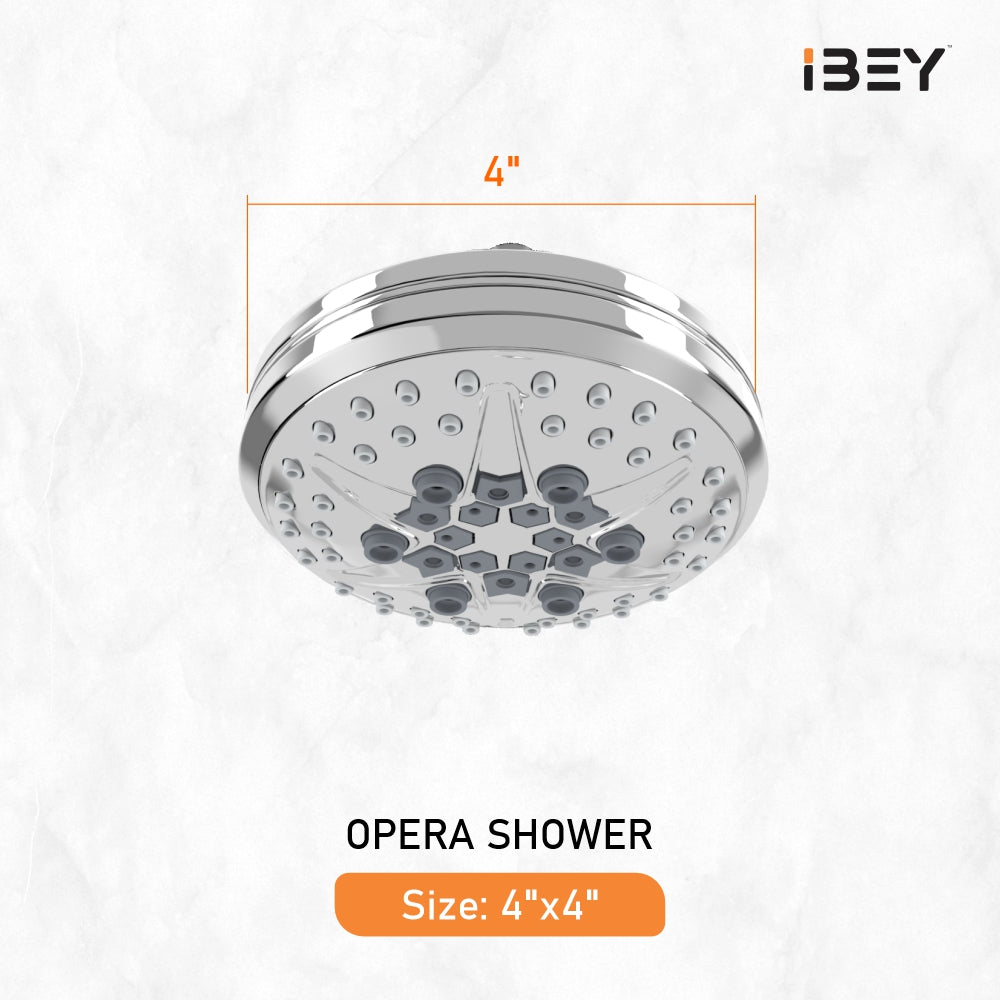 IBEY Opera 9 Flow ABS Overhead Shower (With Free Arm) – product gallery view 3