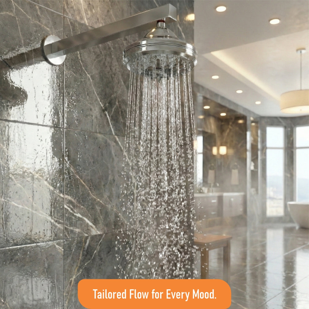 IBEY Opera 9 Flow ABS Overhead Shower (With Free Arm) – product gallery view 2
