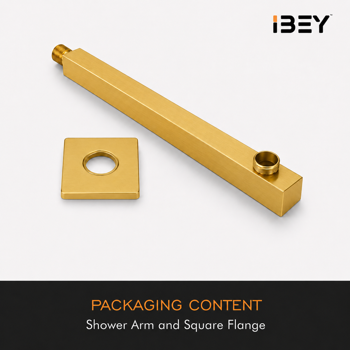IBEY Gold Stainless Steel Shower Arm – product gallery view 6