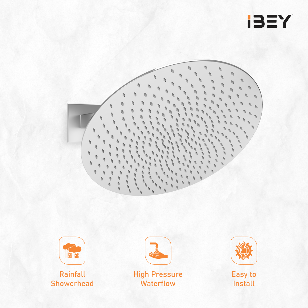 IBEY Soft Round Rainfall Shower Head – product gallery view 3