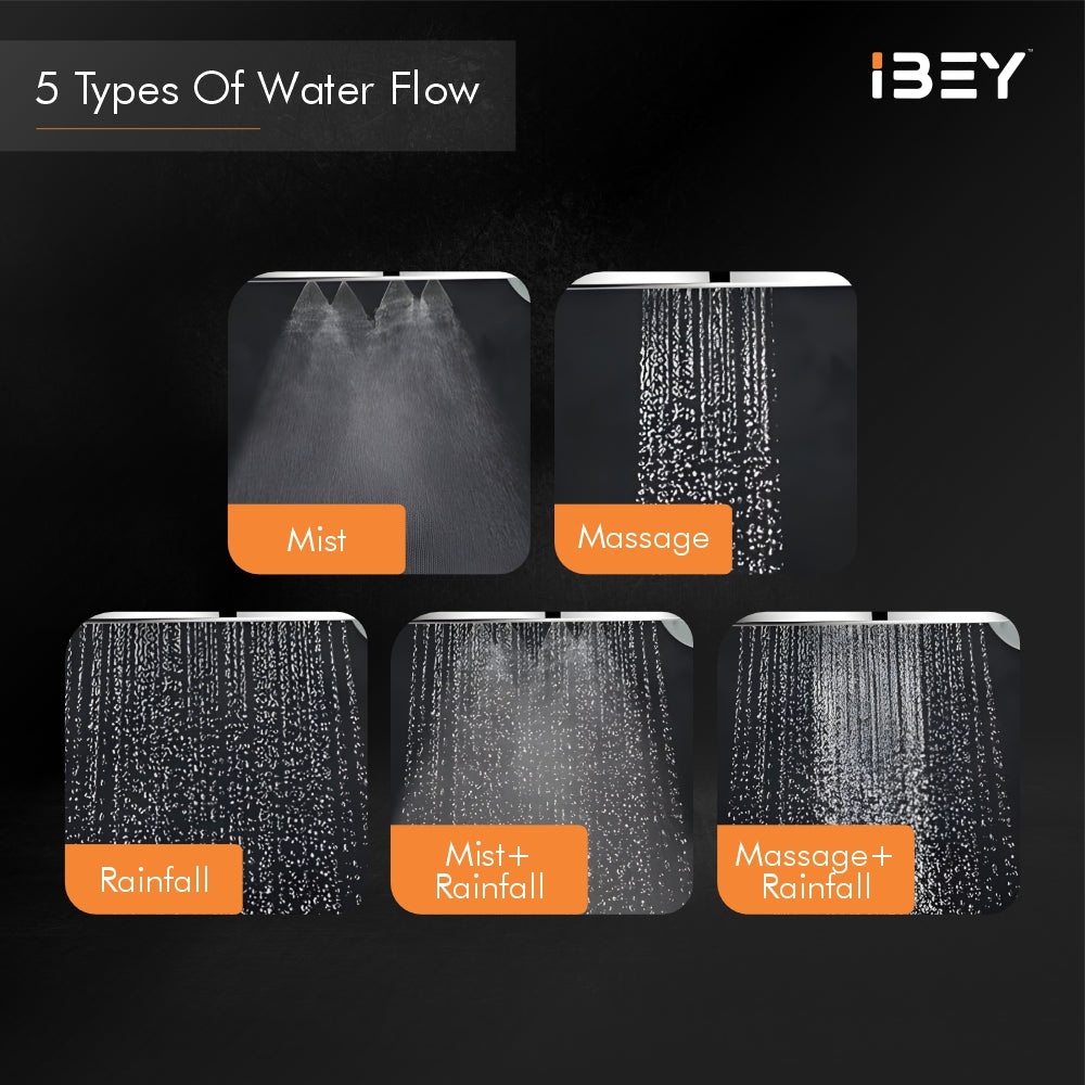 IBEY Baleno 5-Flow Hand Shower, original supplier image 6: product details and design