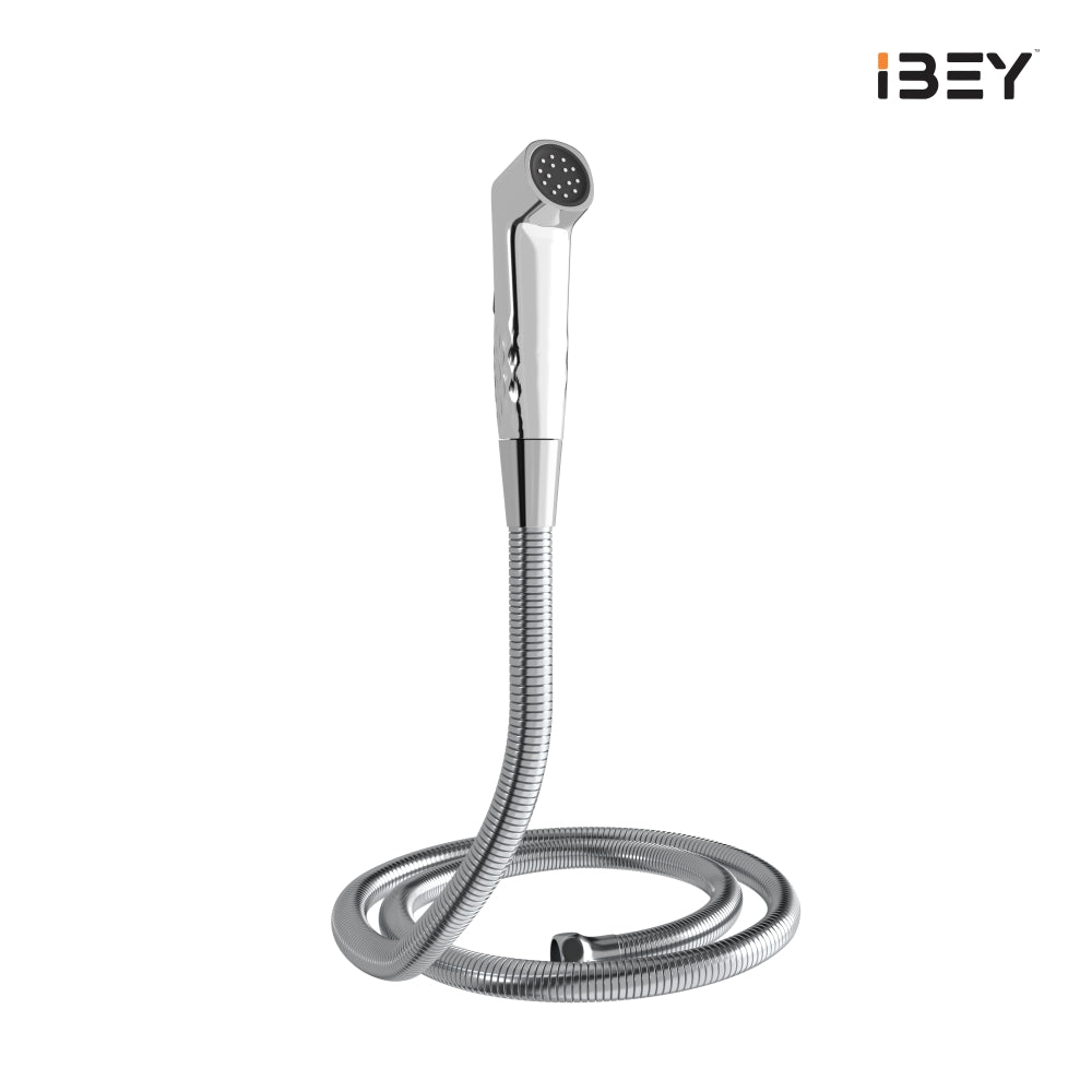 IBEY Chrome health faucet set, hose and wall holder
