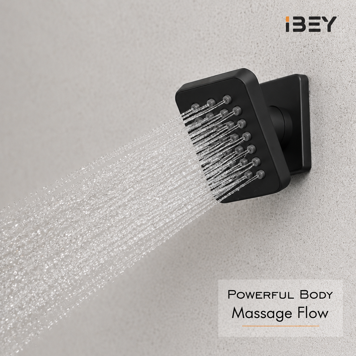 Illustrative supplier rendering: IBEY Black Square Body Jet 3×3 inch – view 3#Size_3 × 3 Inch