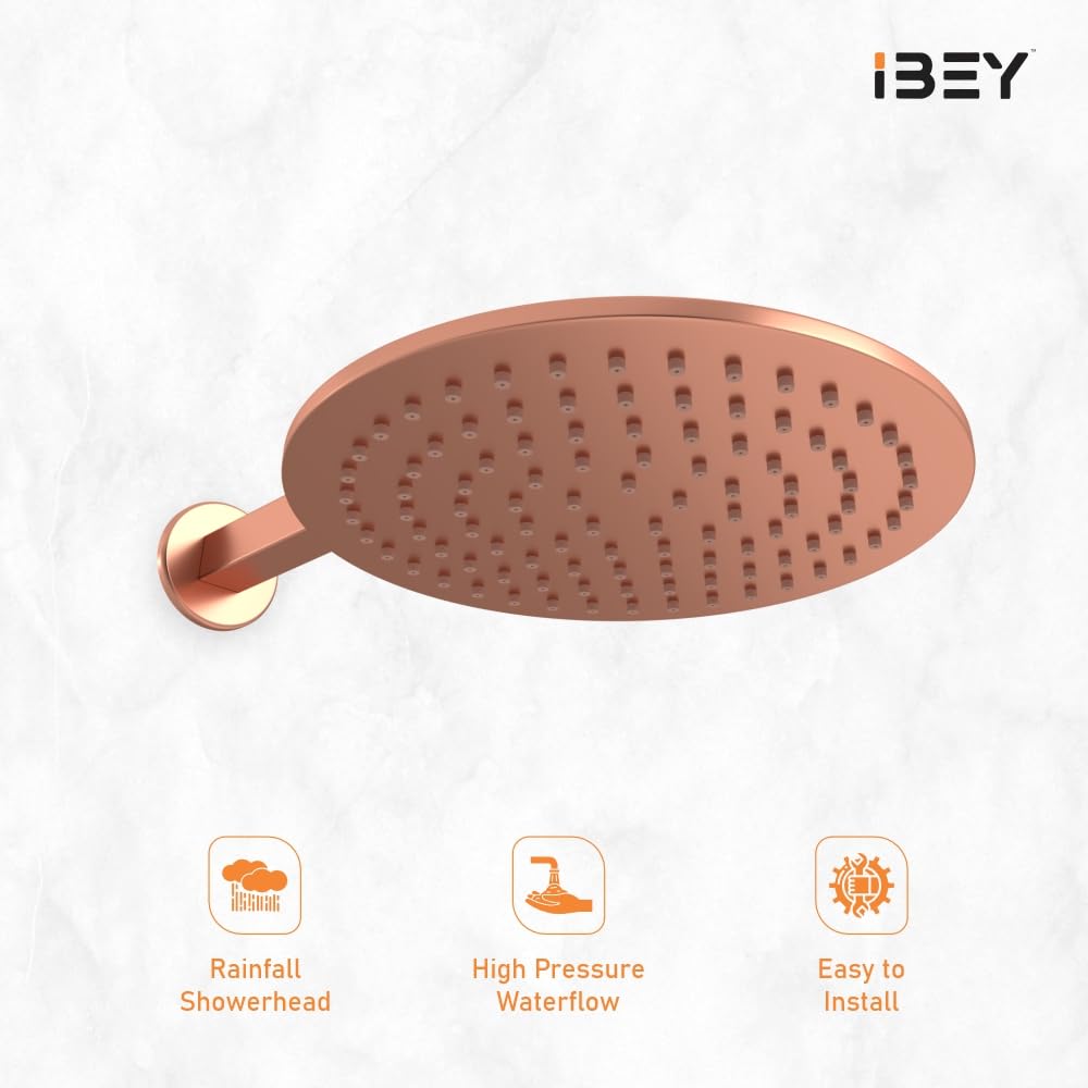 IBEY Elegant Round Rainfall Shower Head – product gallery view 3