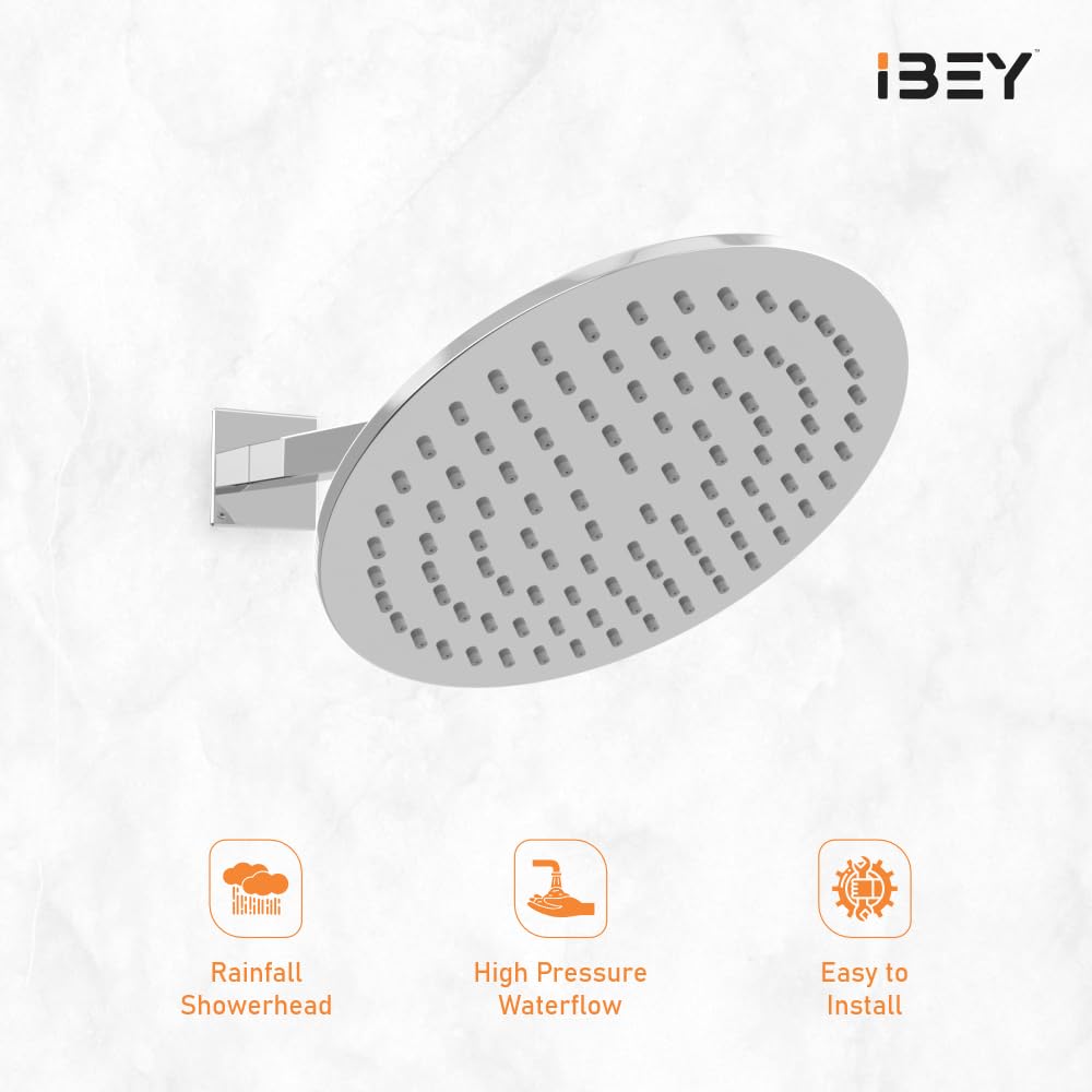 IBEY Round Stainless Steel Rain Shower Head – product gallery view 3