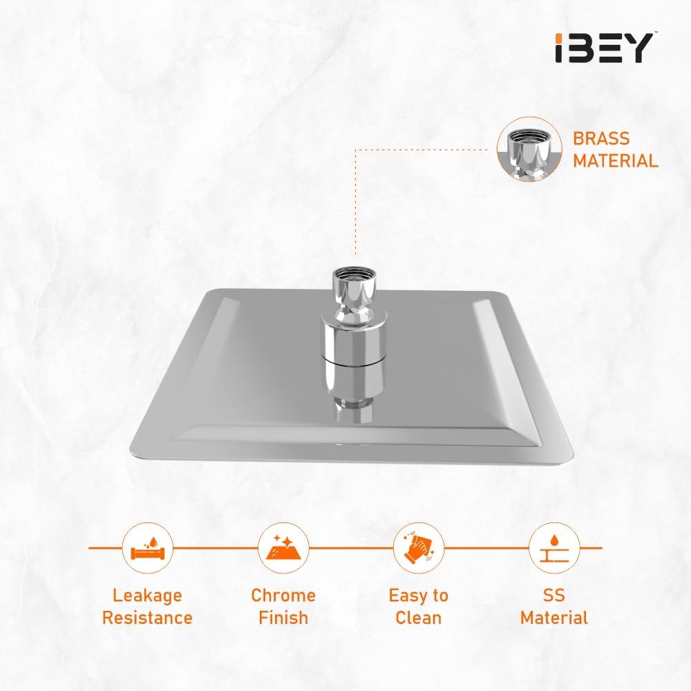 IBEY Ultra Slim Square Rain Shower Head – product gallery view 5