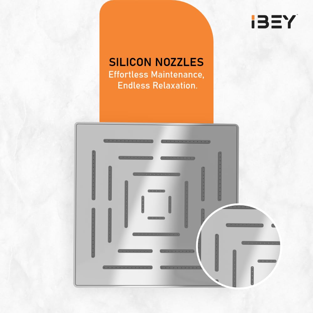 IBEY Square Maze Stainless Steel Rain Shower Head – product gallery view 6