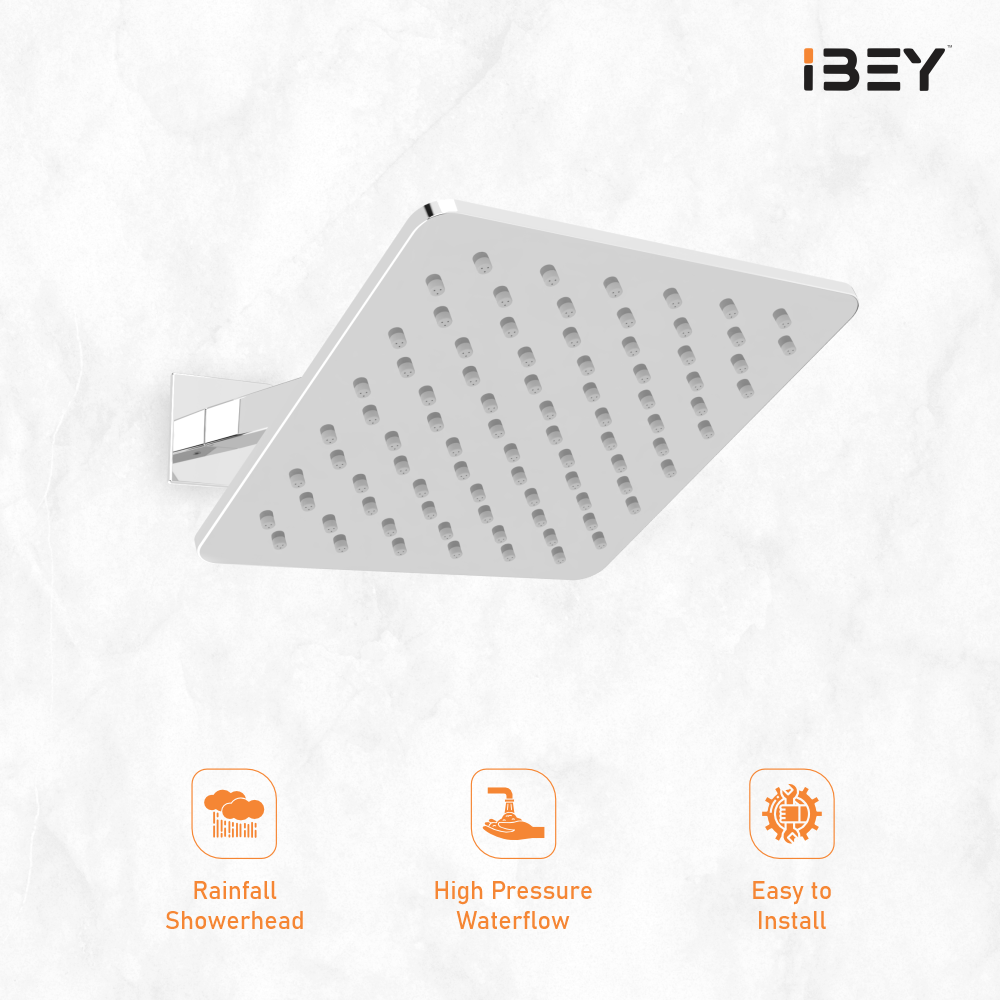 IBEY Barry Stainless Steel Rainfall Overhead Shower – product gallery view 4