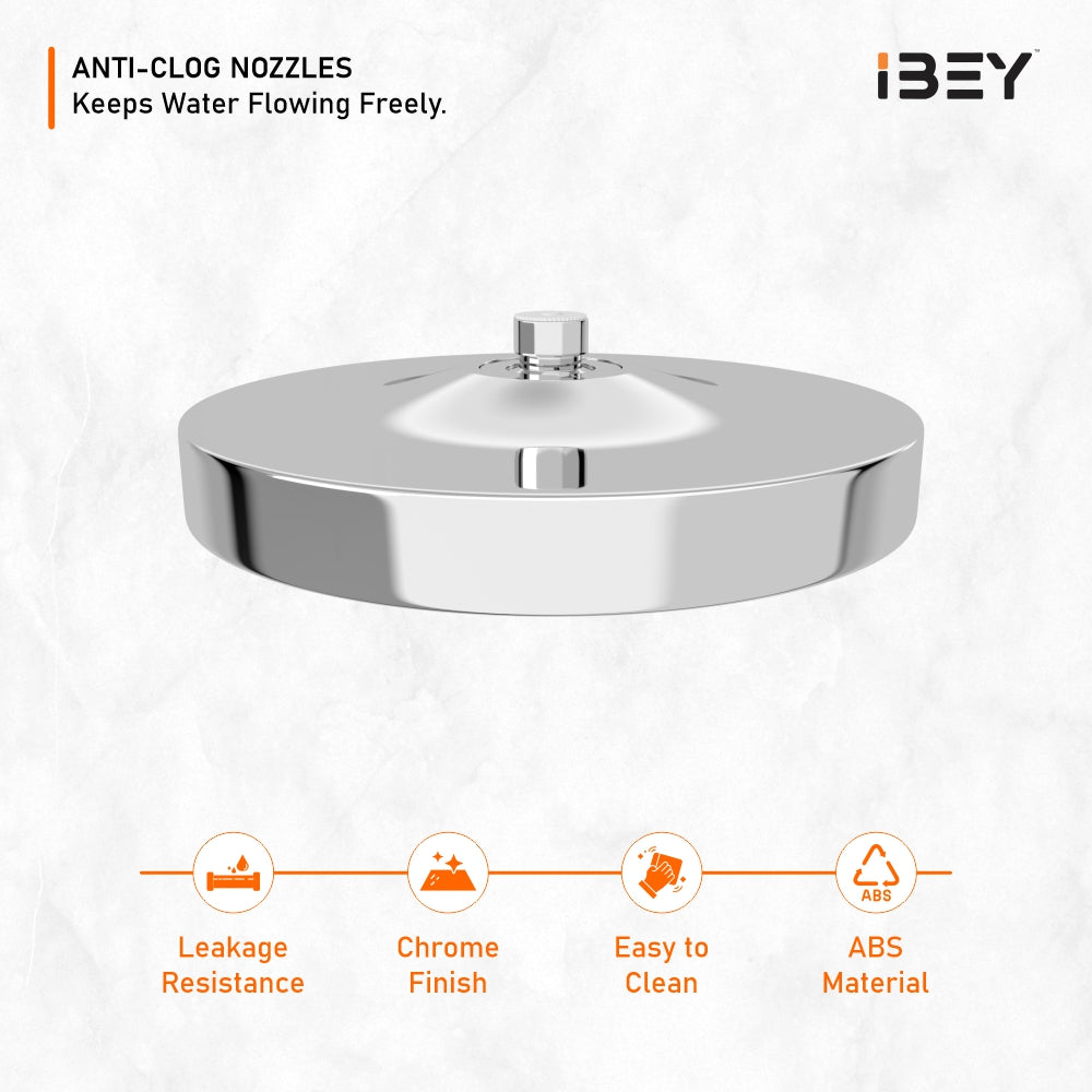 IBEY Crysta Round ABS Rainfall Overhead Shower – product gallery view 5