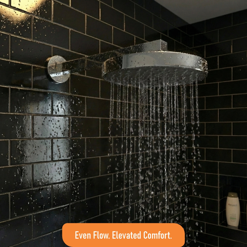 IBEY Crysta Round ABS Rainfall Overhead Shower – product gallery view 7
