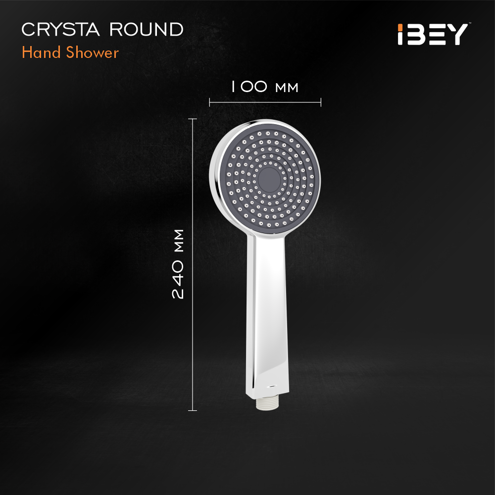 IBEY Crysta Round Hand Shower Set – product gallery view 3