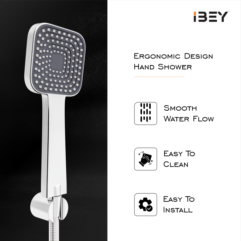 IBEY Crysta Square Hand Shower Set – product gallery view 5