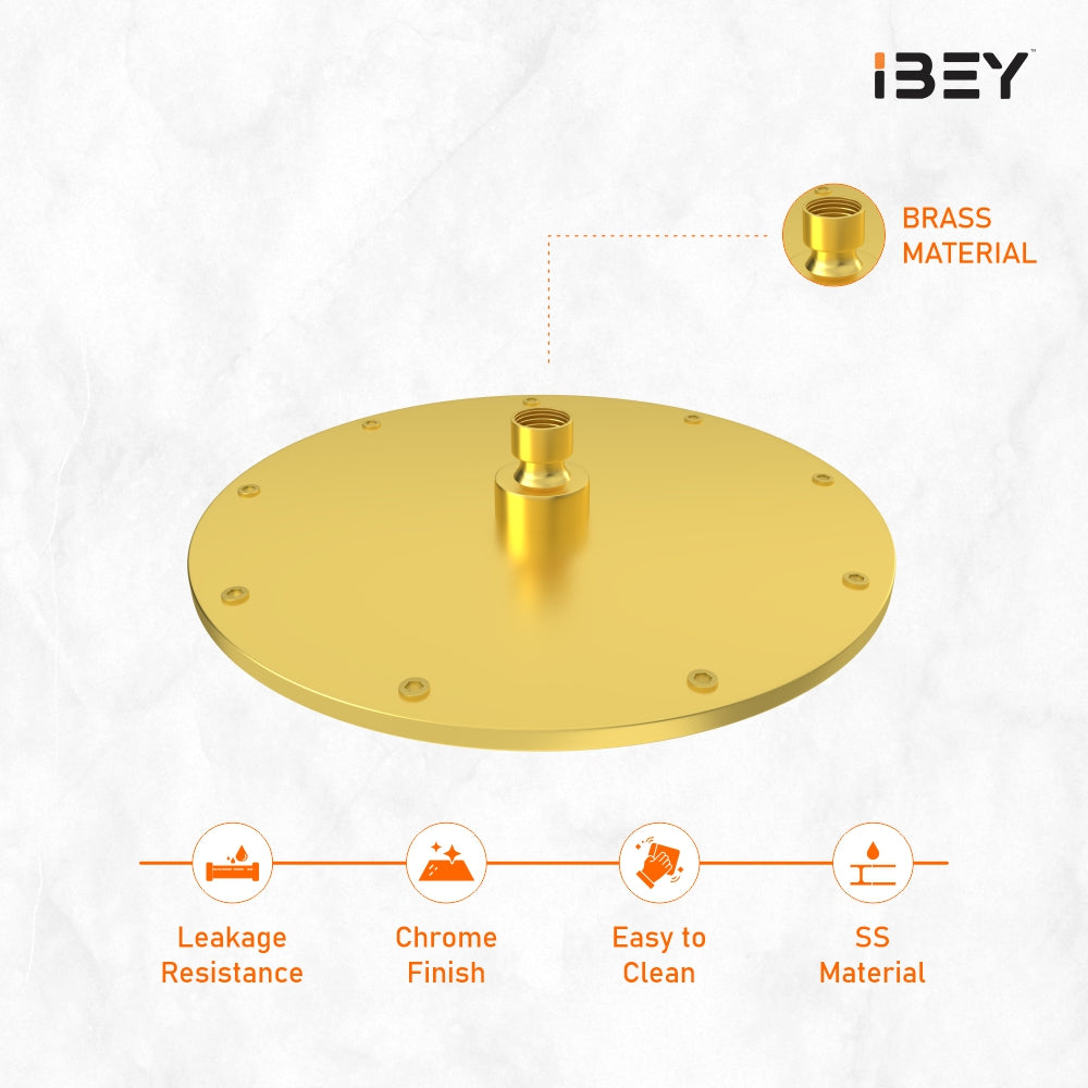 IBEY Elegant Round Gold Shower Head – product gallery view 4