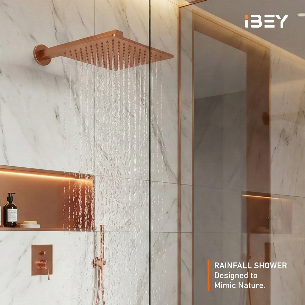 IBEY Elegant Square Rose Gold Shower Head – product gallery view 2
