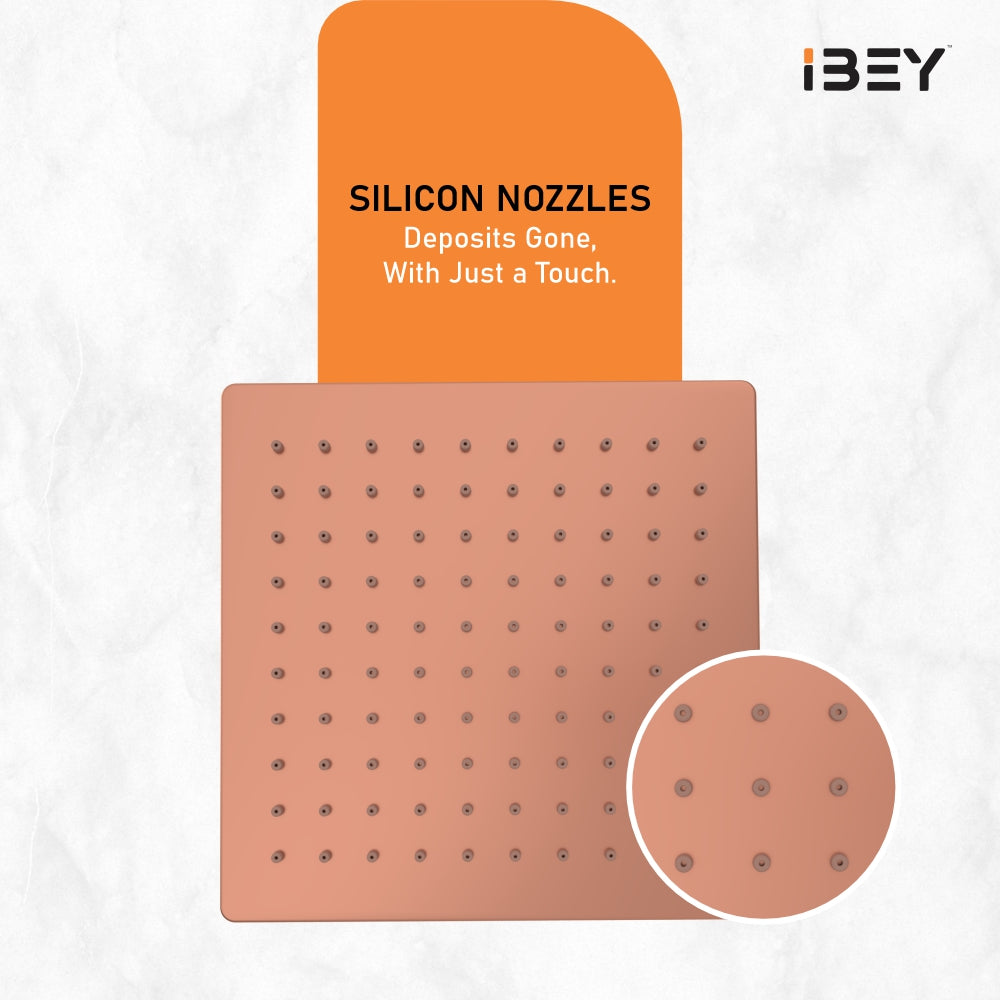 IBEY Elegant Square Rose Gold Shower Head – product gallery view 6