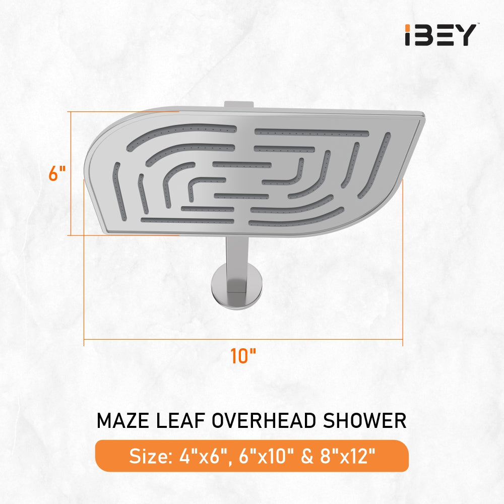 IBEY Maze Leaf Designer Overhead Shower – product gallery view 3