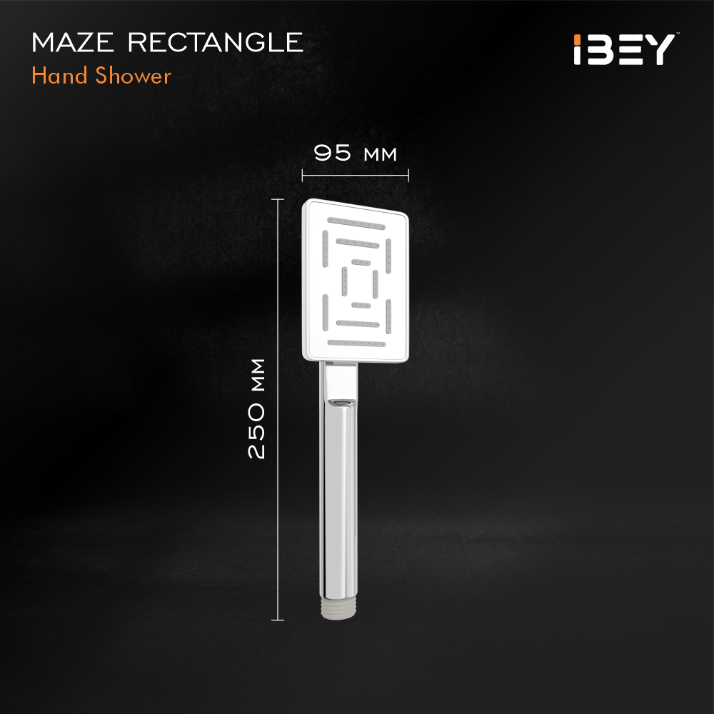 IBEY Maze Rectangle Hand Shower Set – product gallery view 3