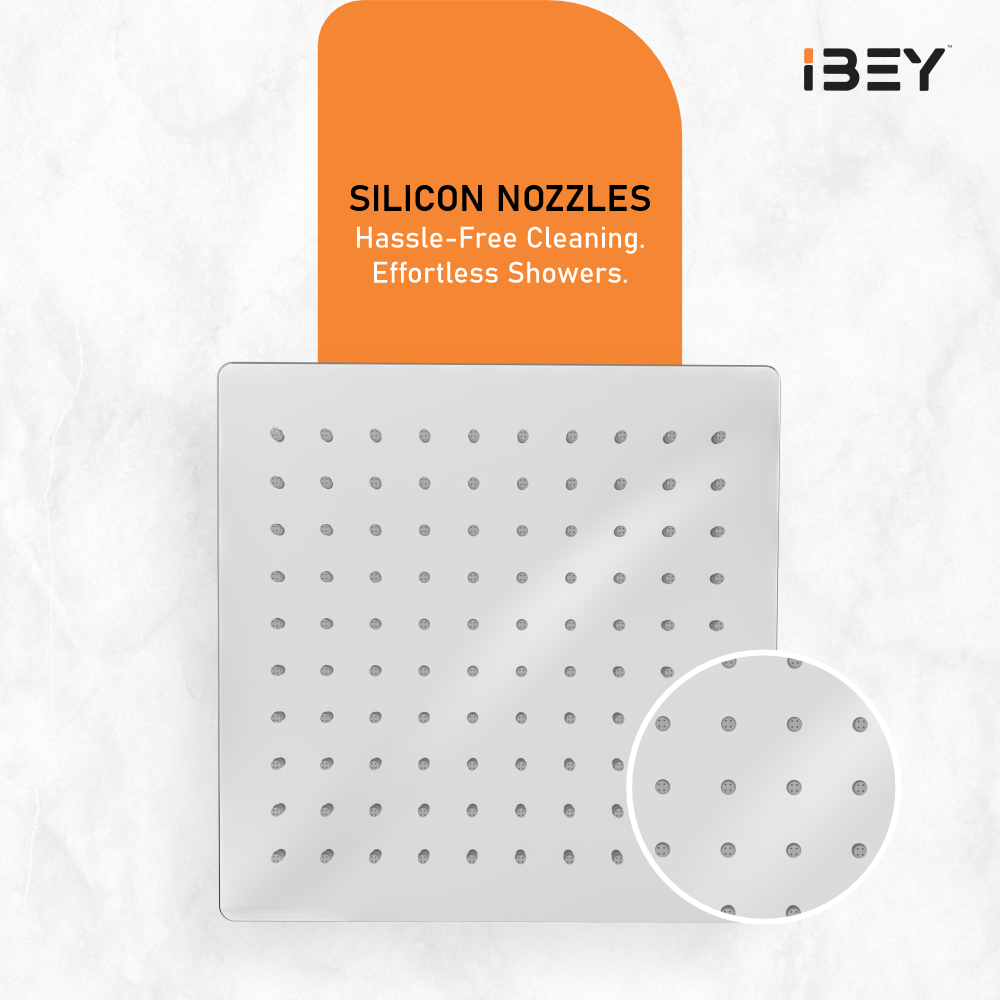 IBEY Meta Four Nozzle Stainless Steel Overhead Shower – product gallery view 6