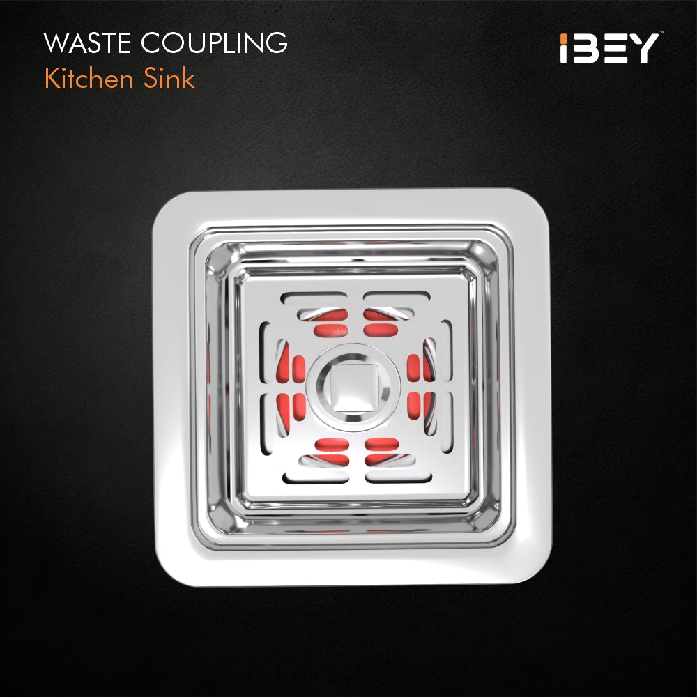IBEY Square Kitchen Sink Waste Coupling, supplied product image 2