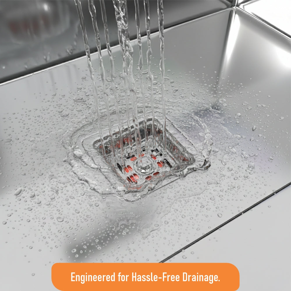 IBEY Square Kitchen Sink Waste Coupling, supplied product image 4