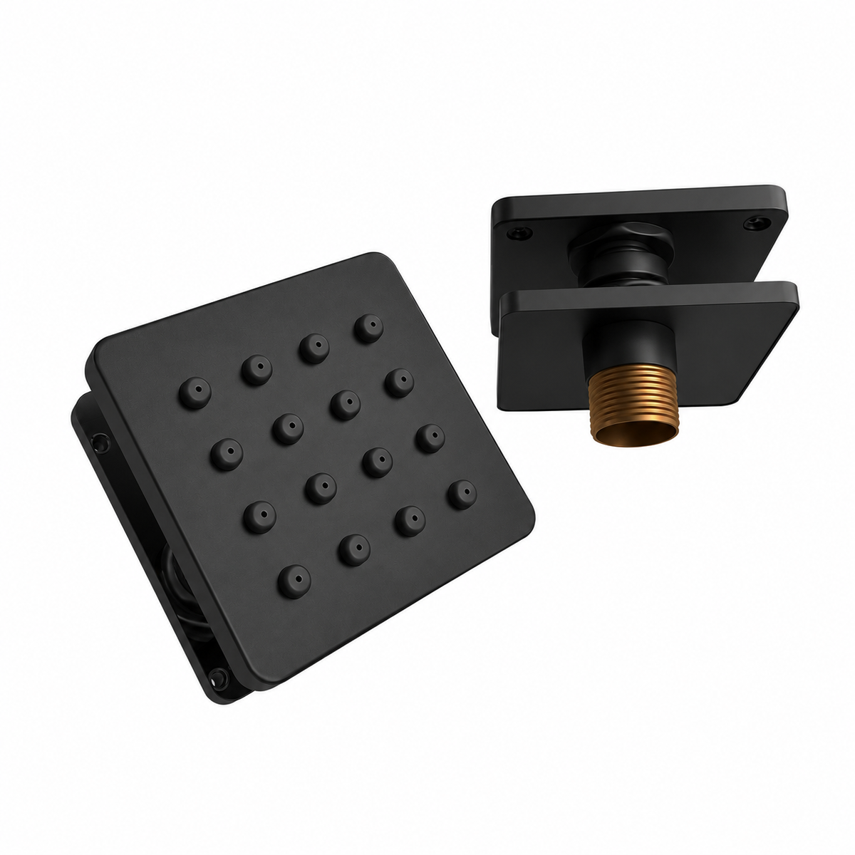Illustrative supplier rendering: IBEY Black Square Body Jet 2×2 inch – view 2#Size_2 × 2 Inch