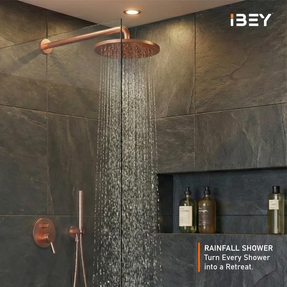 IBEY Elegant Round Rainfall Shower Head – product gallery view 2