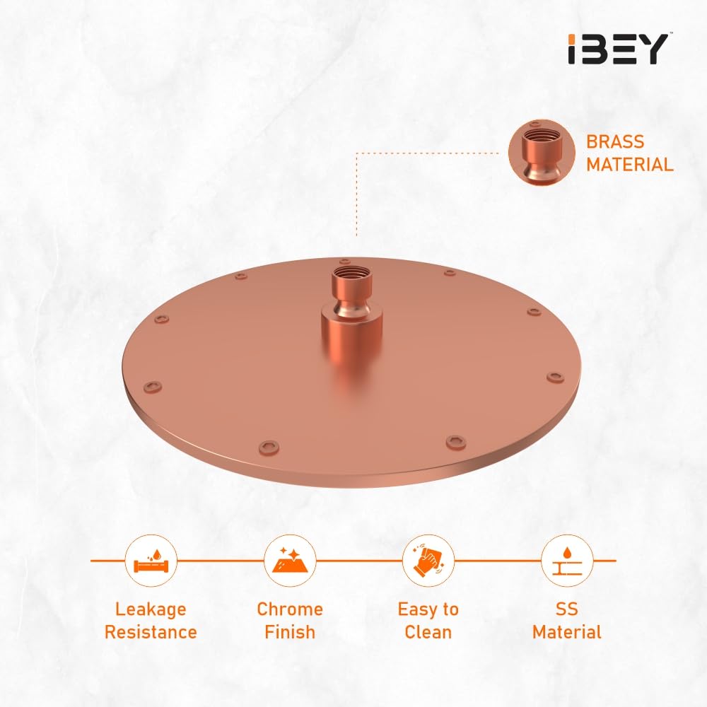 IBEY Elegant Round Rainfall Shower Head – product gallery view 5