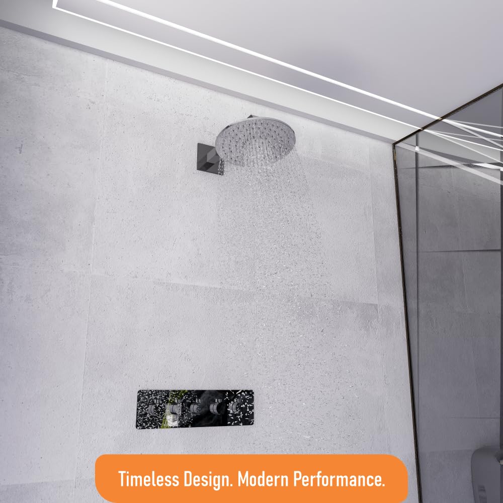 IBEY Round Stainless Steel Rain Shower Head – product gallery view 7