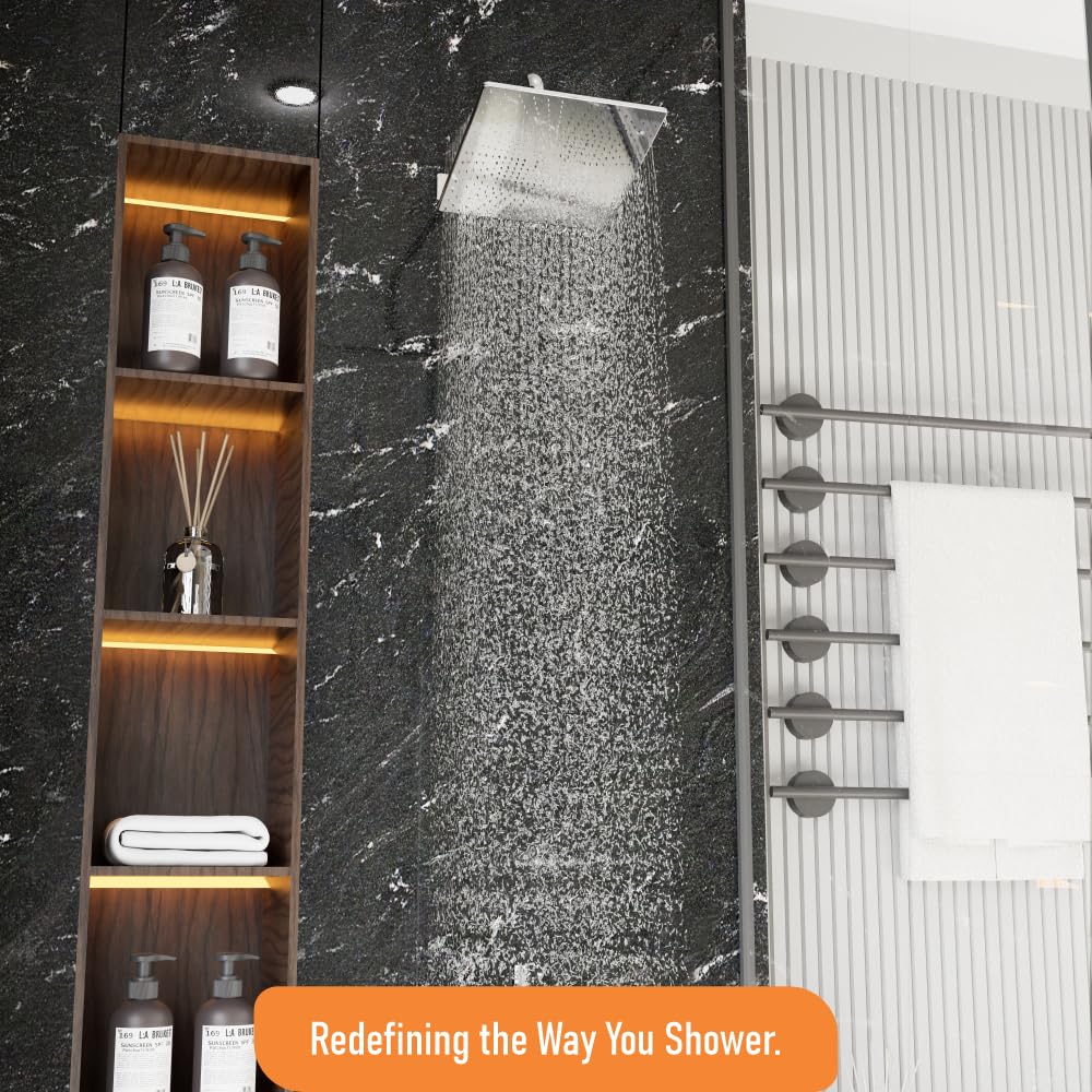 IBEY Soft Square Overhead Shower Head – product gallery view 7