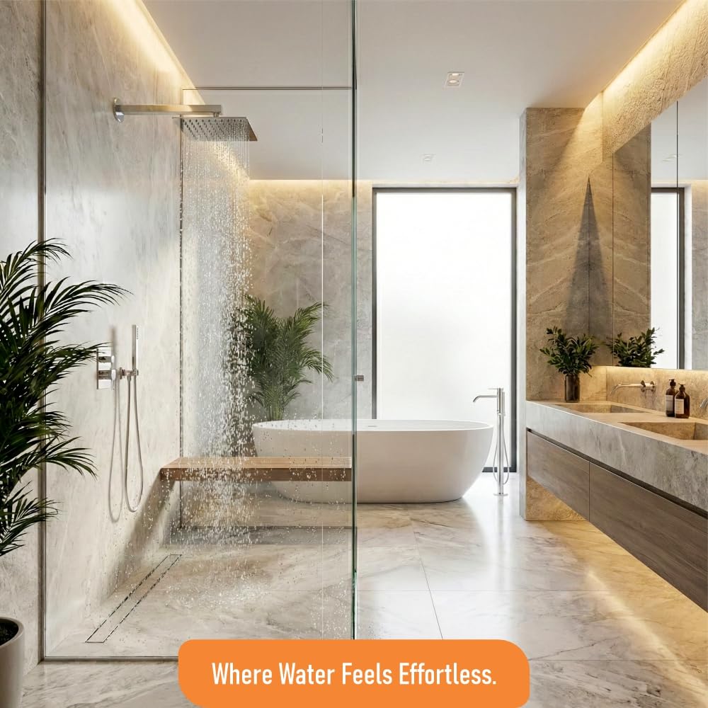 IBEY Ultra Slim Square Rain Shower Head – product gallery view 7