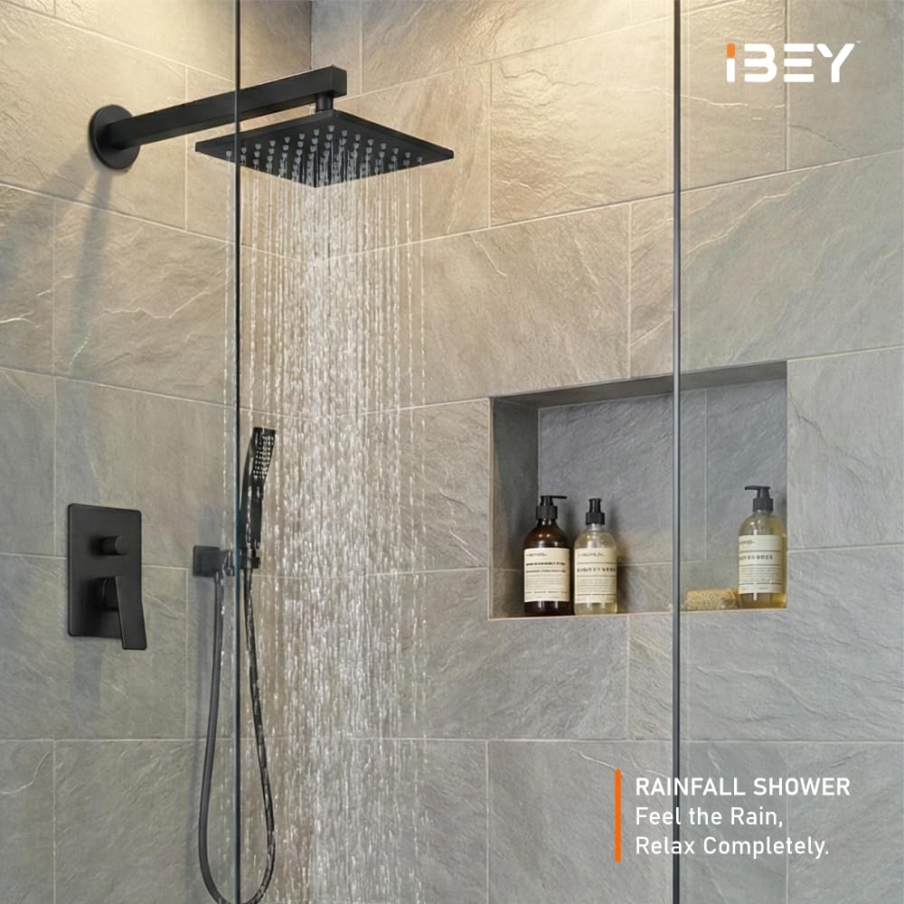 IBEY Elegant Square Rainfall Shower Head – product gallery view 2