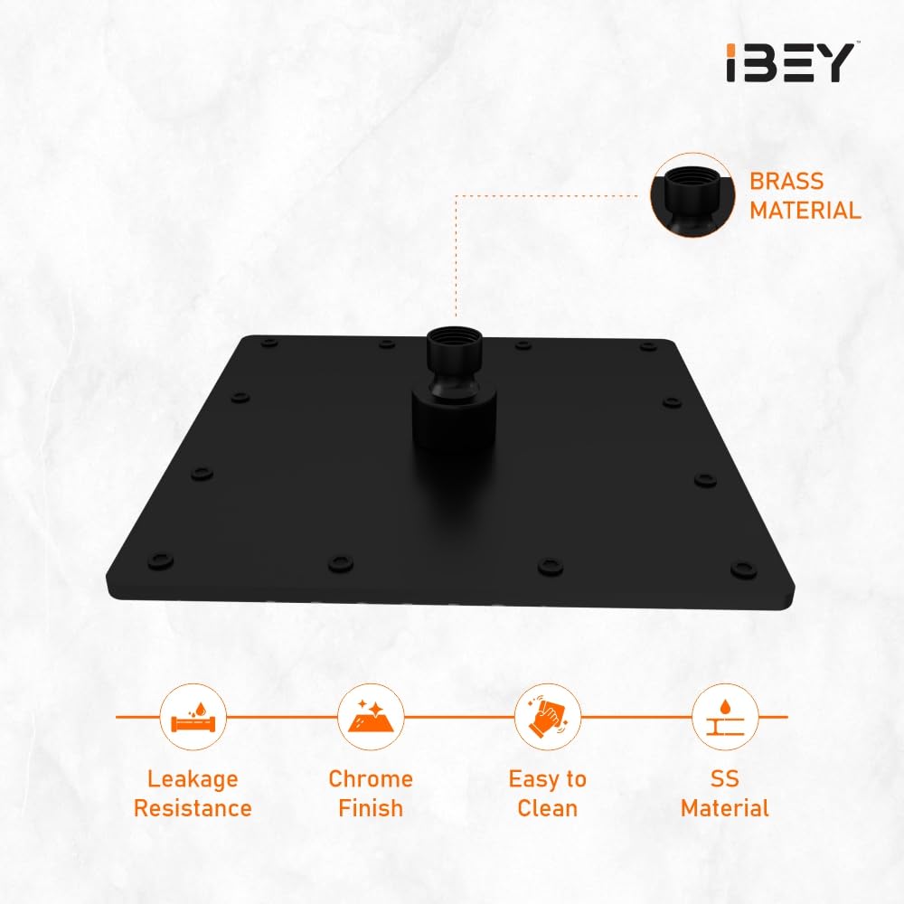 IBEY Elegant Square Rainfall Shower Head – product gallery view 5