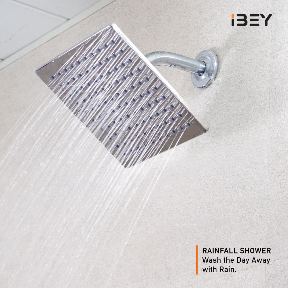 IBEY Rich Stainless Steel Square Rainfall Shower Head – product gallery view 2